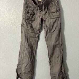 Vintage Younique Cargo Pants Size small 90’s Y2K gray